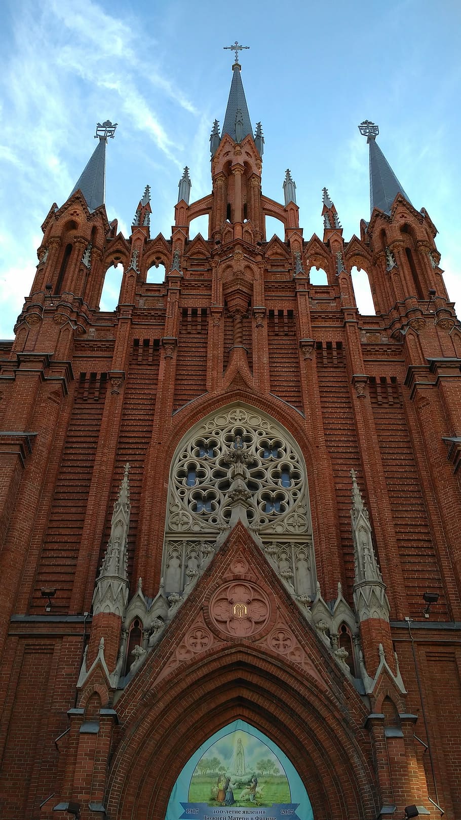 cathedral, catholic cathedral, church, temple, cathedral of the immaculate conception, gothic, the neo-gothic church, beautiful temple, moscow churches, built structure