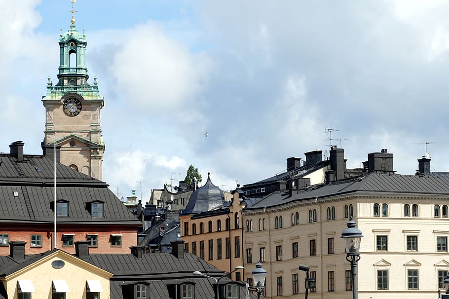 stockholm, ridder holmen, sweden, historic center, historically, architecture, church, cathedral, building exterior, built structure