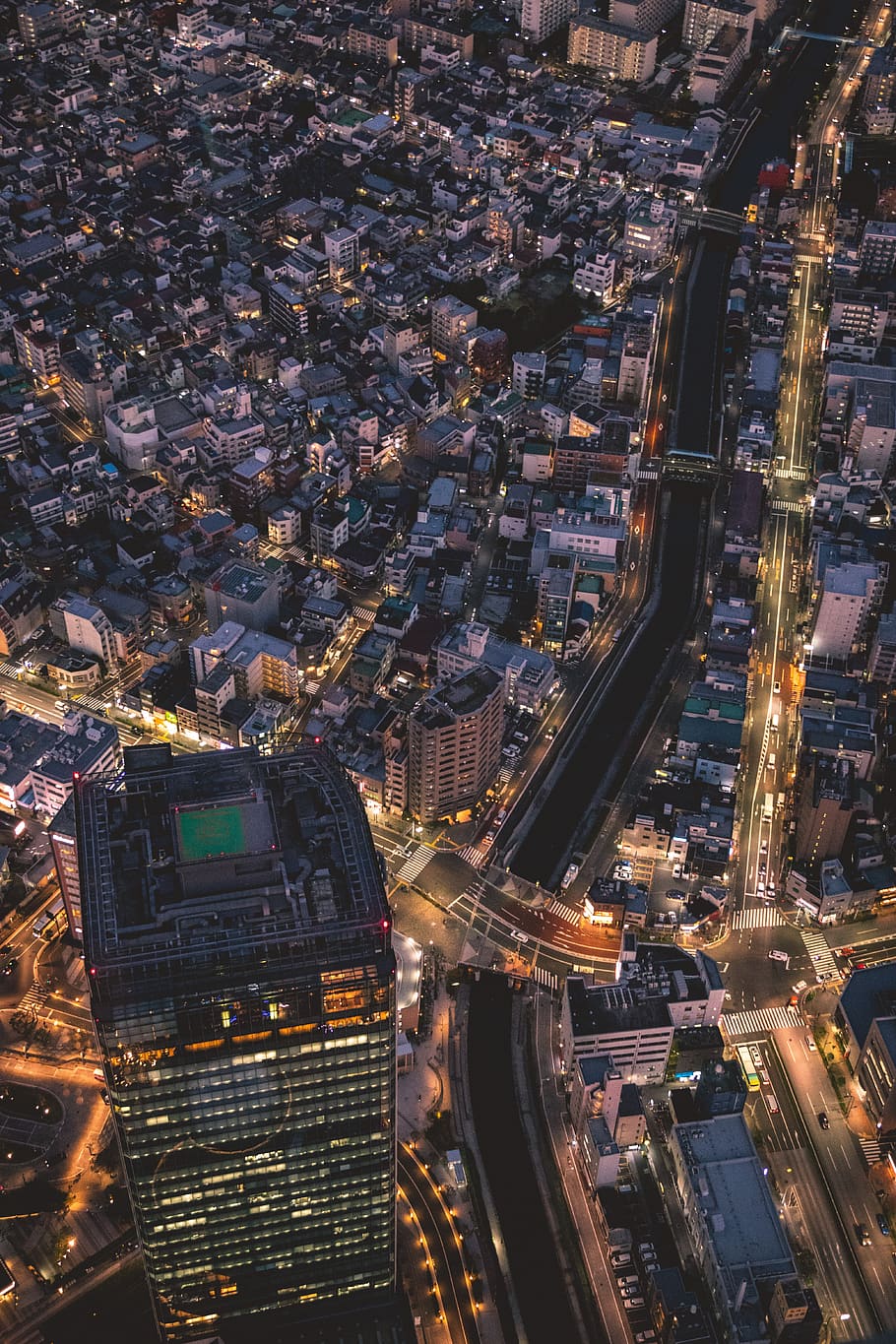 skyline, night, big city, metropolis, tokyo, city, building, skyscraper, architecture, cityscape