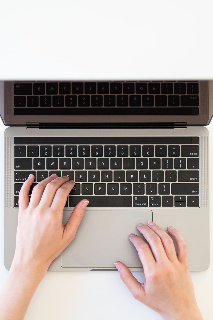 computer, laptop, working, typing, hands, keyboard, work, job, technology, online