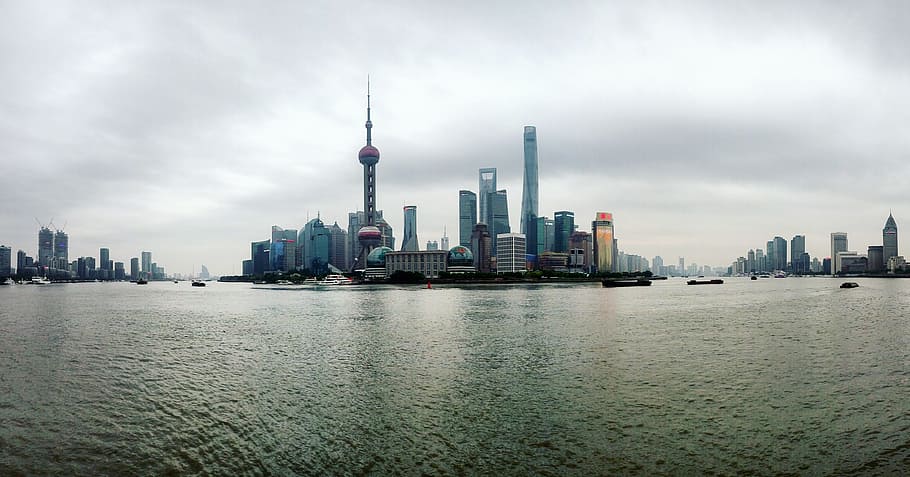 shanghai, the bund, Shanghai, The Bund, the oriental pearl tv tower, architecture, skyscraper, built structure, building exterior, city, tower