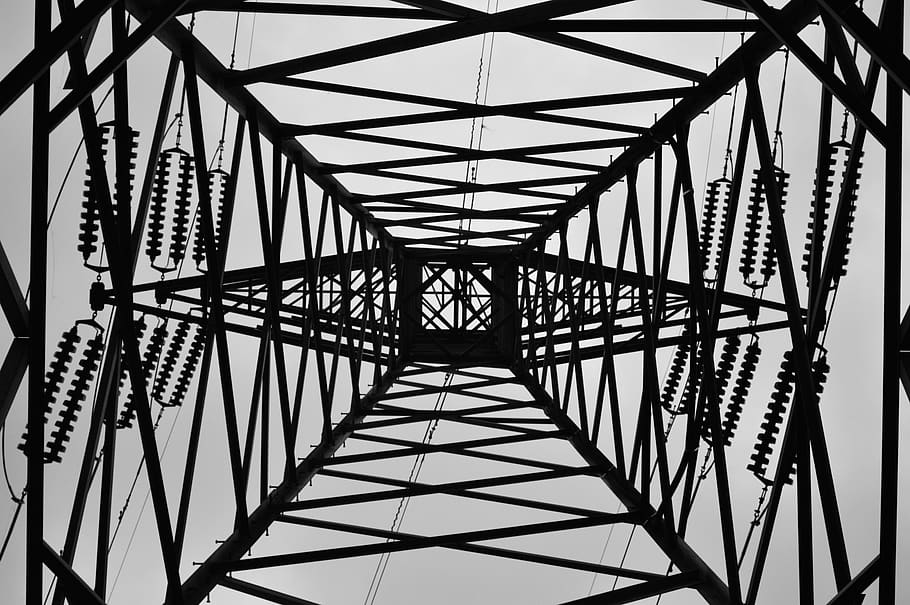 tower, electricity, sky, power, energy, electric, cable, voltage, electrical, pole