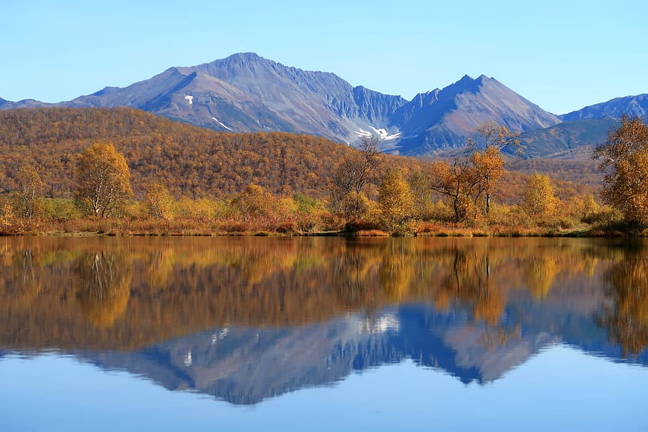 otoño, lago, montañas, reflexión, bosque, otoño dorado, colores de otoño, naturaleza, superficie lisa, silencio
