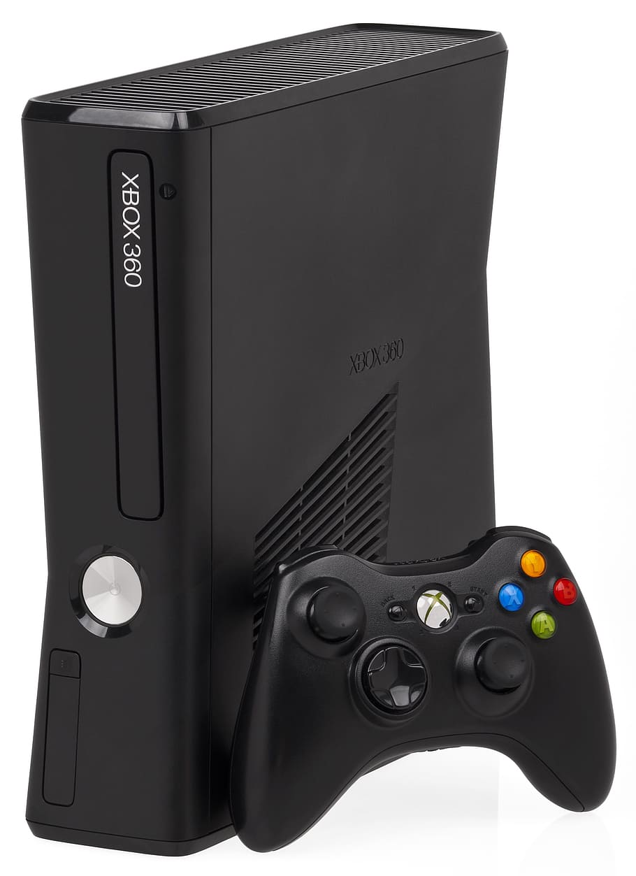 black, microsoft xbox 360, controller, Video Game Console, Console, Video Game, Game, Play, video game, play, toy, computer game
