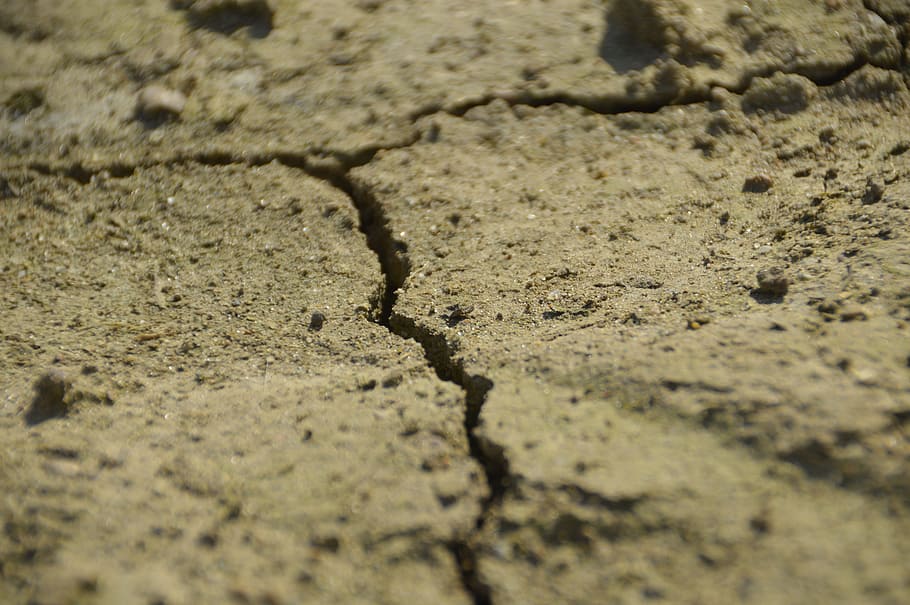 Dry, Ground, Sand, Dehydrated, Cracked, drought, landscape, dry soil, withered earth, nature