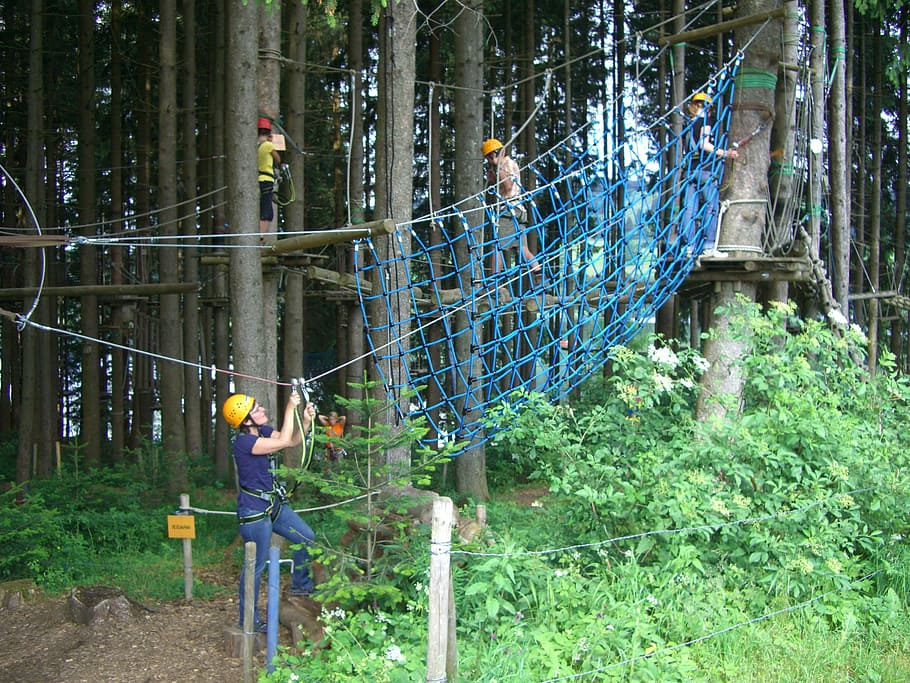 high, ropes course, High Ropes Course, Climbing, Forest, climbing forest, gruentensee, haslach, allgäu, adventure