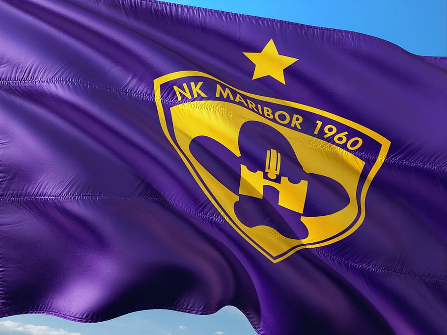 football, soccer, europe, uefa, champions league, nk maribor, purple, flag, blue, symbol - Pxfuel
