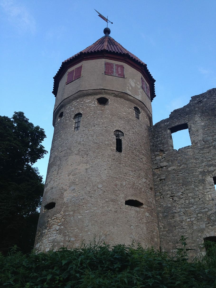 Castle, Honing, Mountain, Tuttlingen, honing mountain, ruin, germany, tower, middle ages, sky