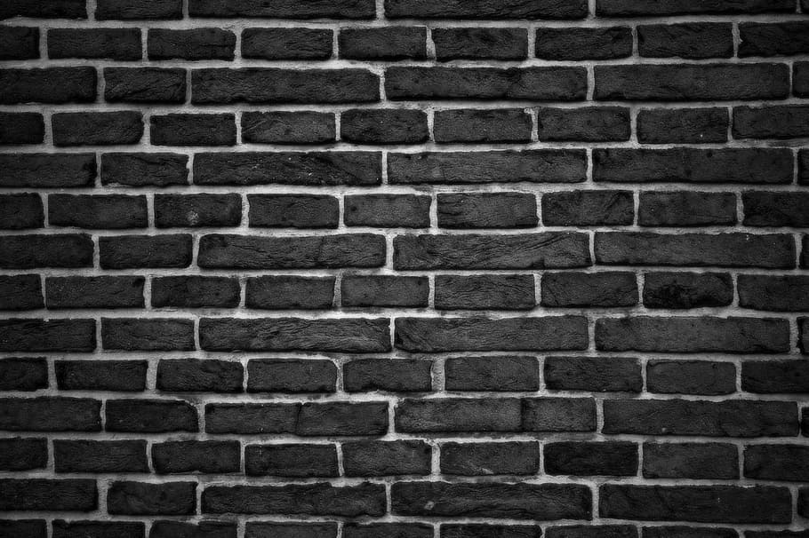black brick wall, wall, brick, building, brick texture, texture, dark, pattern, backgrounds, wall - Building Feature