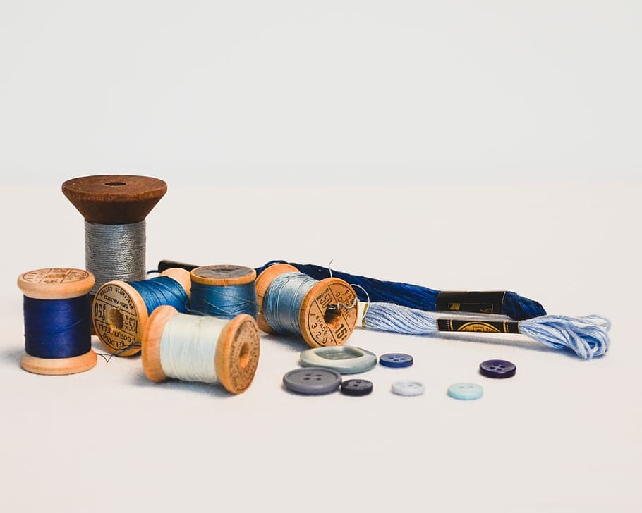 thread, vintage, retro, craft, textile, old, sewing, needlework, sew, spool