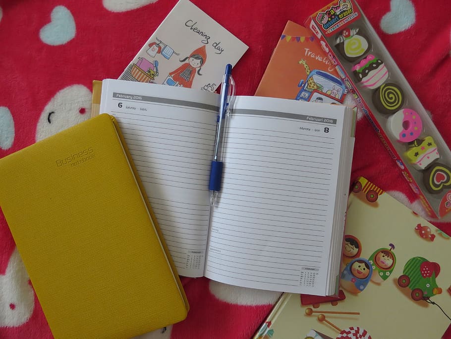 catatan, Notepad, kuning, imut, kertas, bisnis, buku catatan, pena, teks, bantalan
