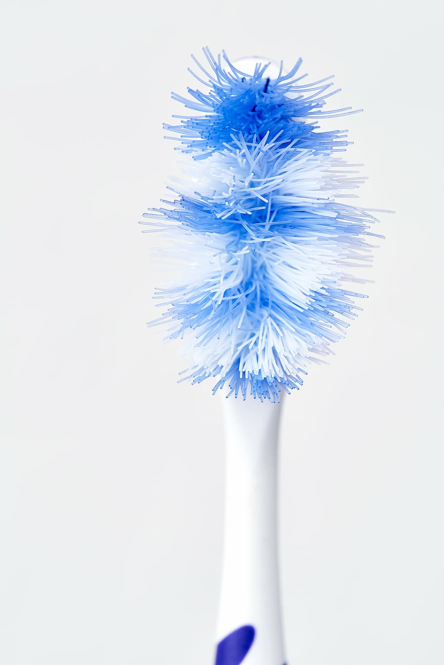 white, blue, plastic brush, surface, toothbrush, head, dental care, hygiene, body care, clean