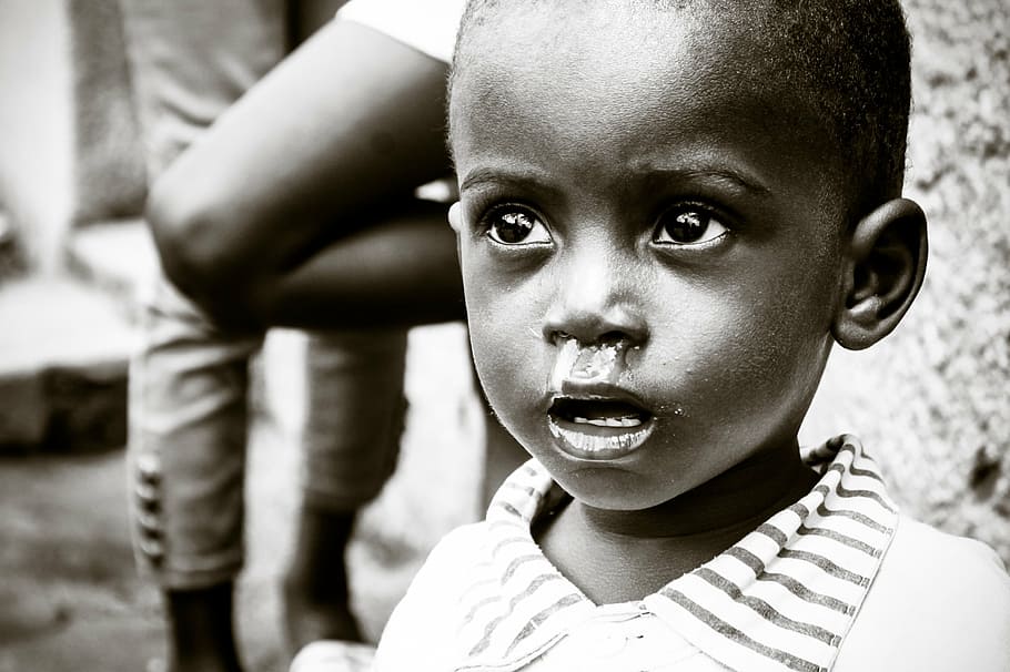 children, wearing, polo shirt, african child, malaria, ebola, abuse, malnutrition, child, childhood