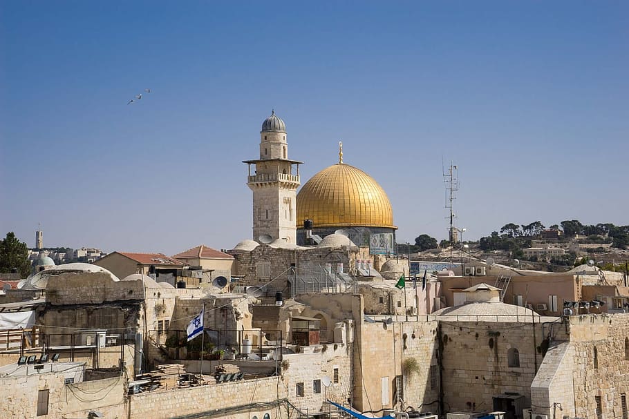 dome, rock, daytime, jerusalem, israel, middle east, architecture, city, jewish, old