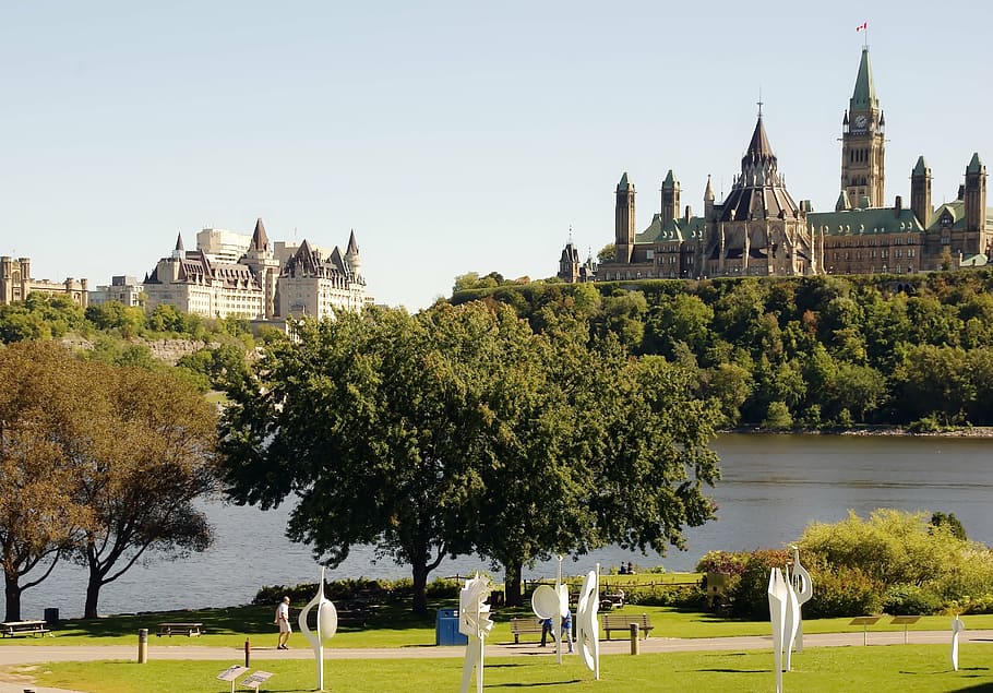 canada, ottawa, parliament, château laurier, river park, modern art, famous Place, architecture, outdoors, park - Man Made Space
