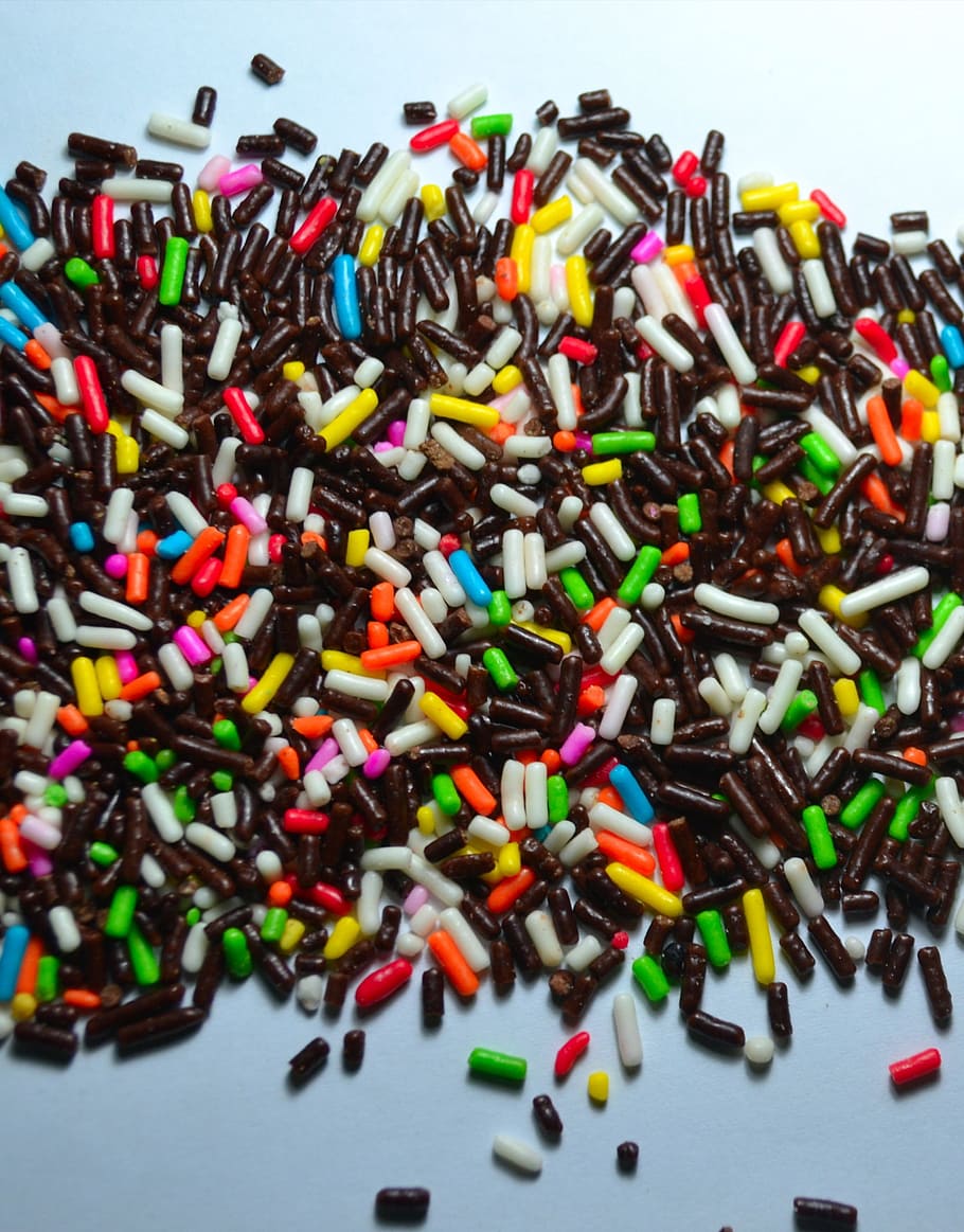 meises, sprinkles, chocolate, colorful, sweet, food, color, large group of objects, abundance, sweet food