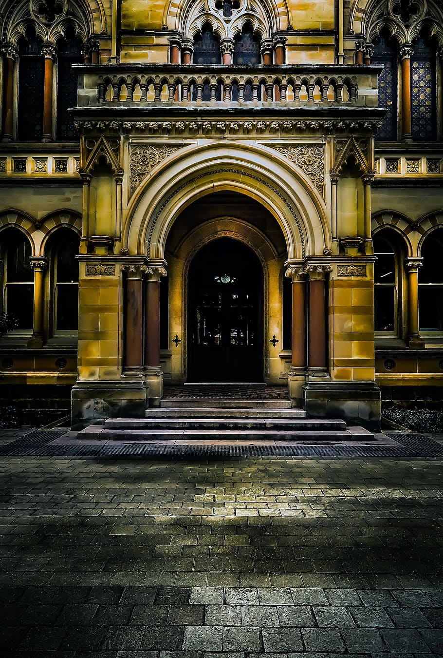 Universitas adelaide, Australia, kampus, sekolah, perguruan tinggi, pendidikan, bangunan, Gotik, depan, jalan masuk