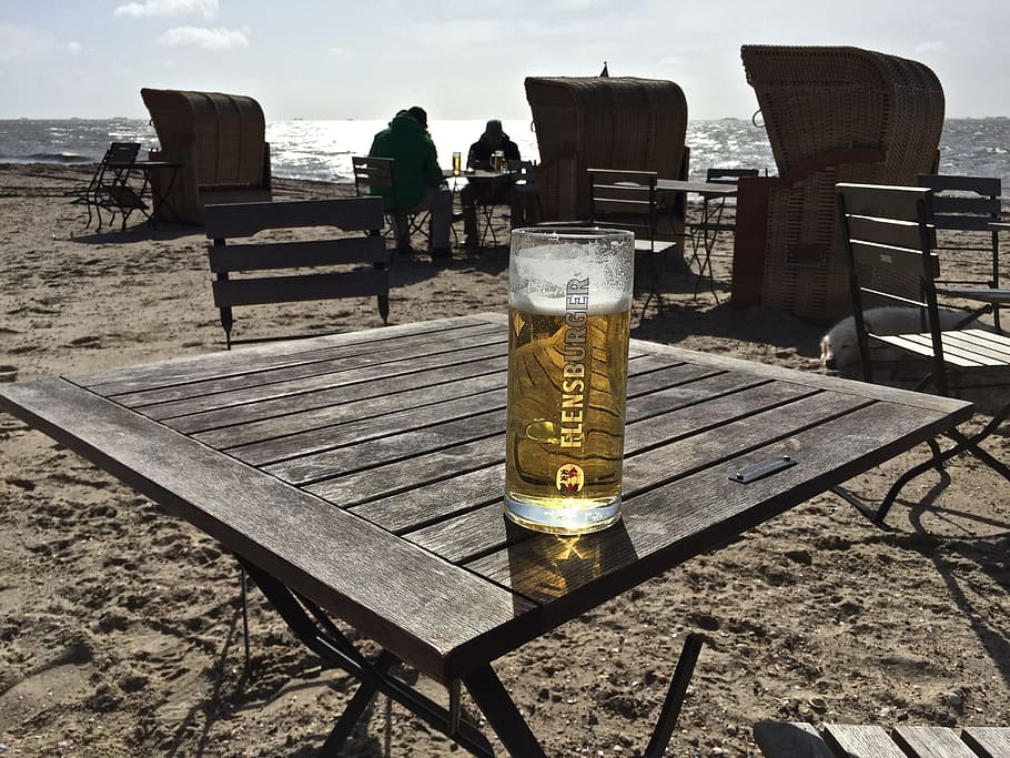 mar del norte, nordfriesland, cerveza, föhr, playa, mar de wadden, luz de fondo, costa, mar, soleado
