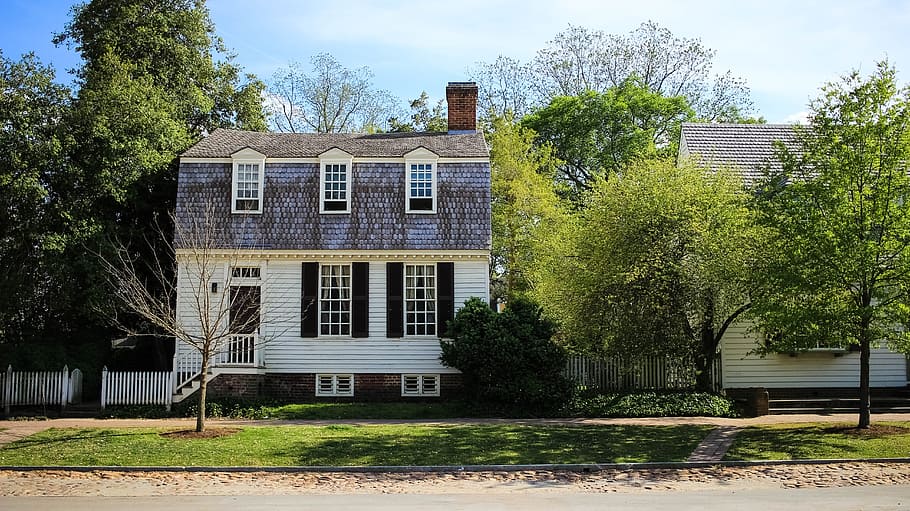 house, williamsburg, colonial, historic, virginia, tourism, antique, city, southern, building exterior