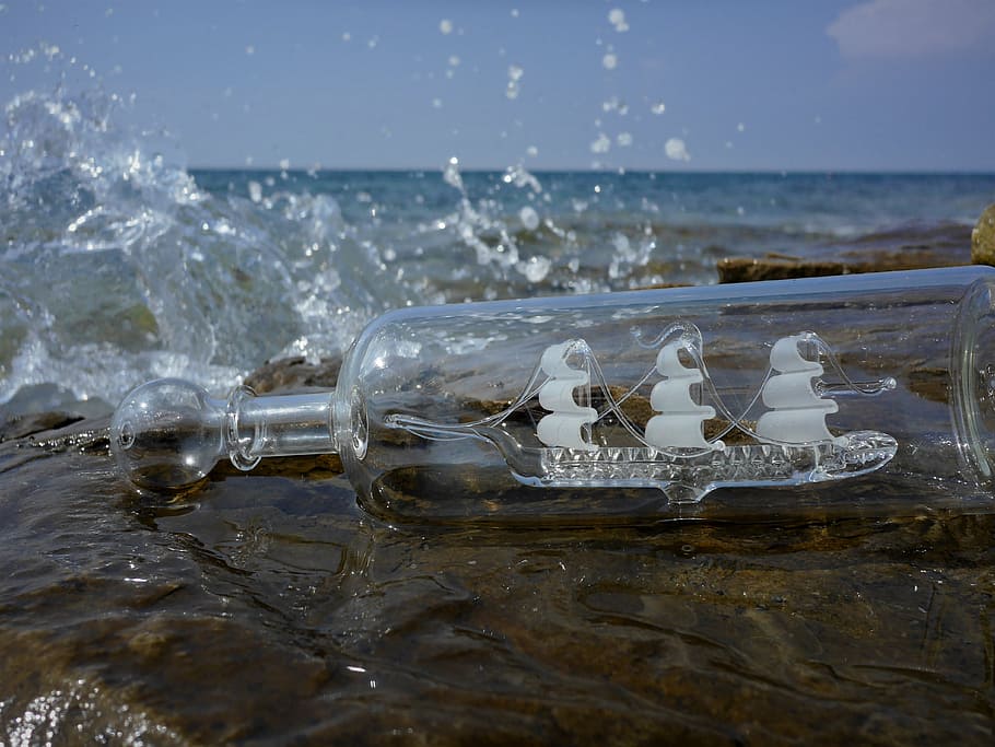 summer, water, sea, ocean, holiday, ship, drop of water, inject, rock, surf