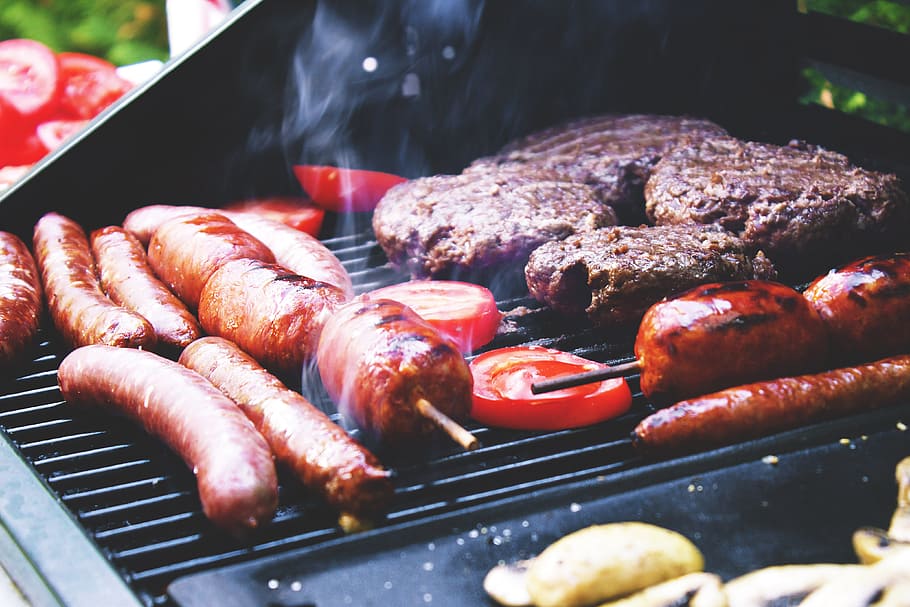 meat, Sausages, BBQ, food/Drink, barbecue, barbeque, cooking, food, grill, grilling