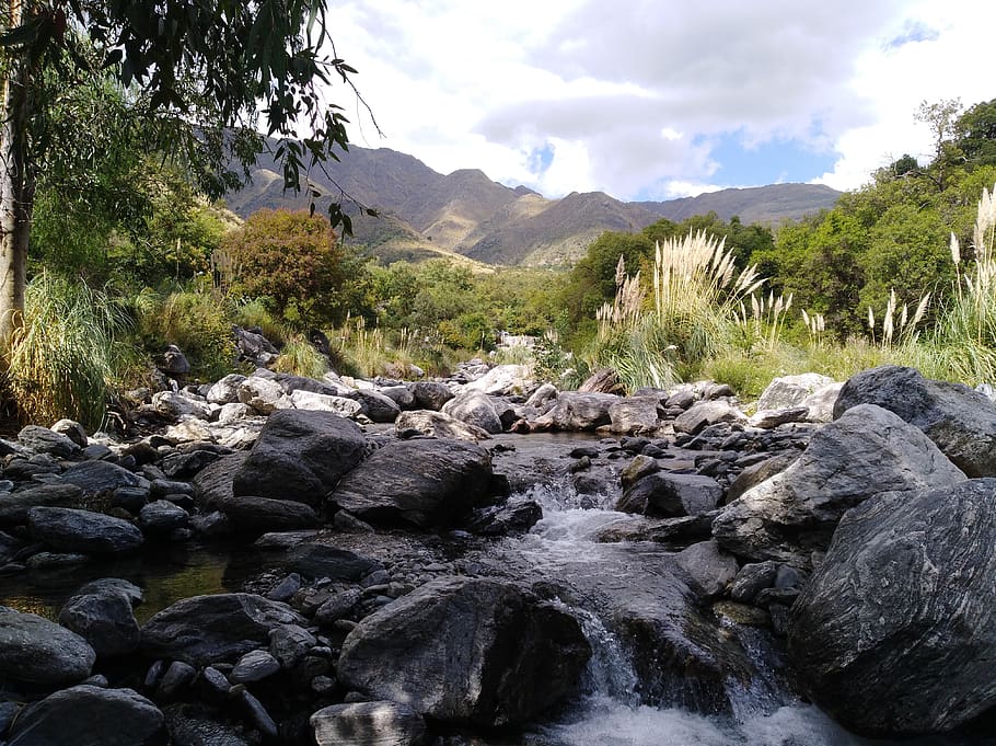 merlo, san luis, argentina, gergaji, sungai, batu, air, padat, keindahan di alam, scenics - alam