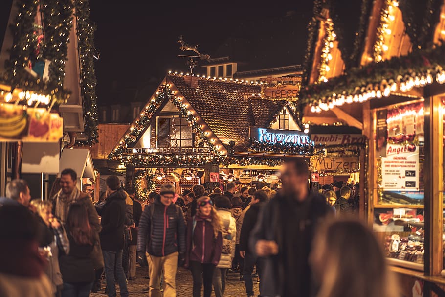 christmas market, christmas, frankfurt, germany, advent, decoration