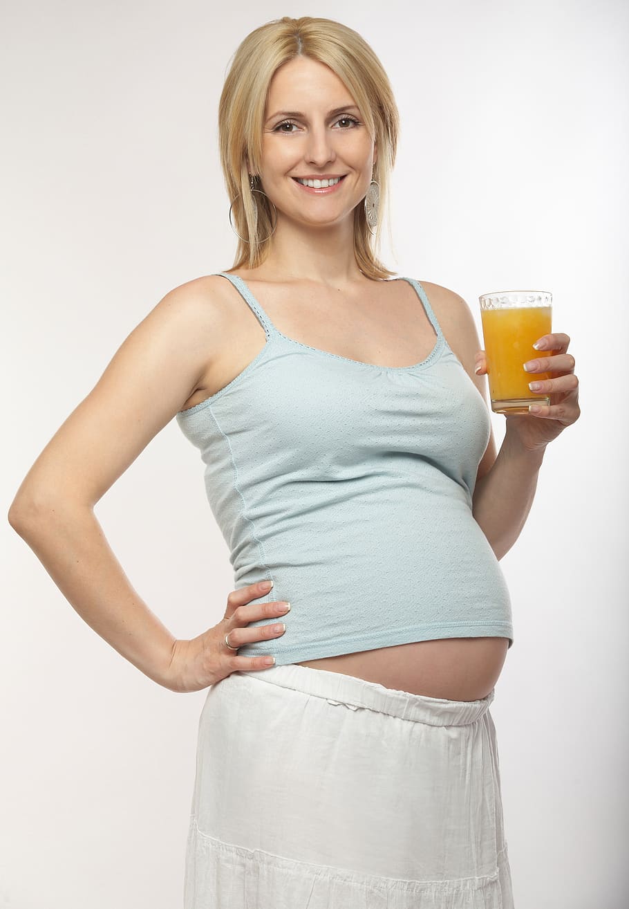 woman, juice, happy, smile, health, people, relaxed, healthy, family, pregnant