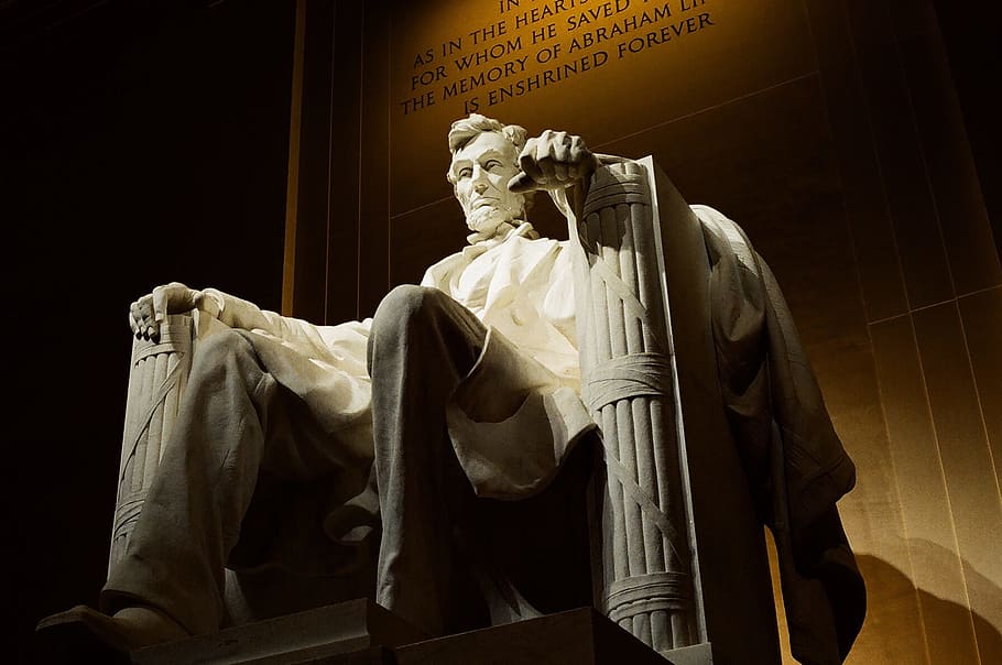 Lincoln, Memorial, Washington, peringatan, presiden, nasional, monumen, dc, politik, abraham