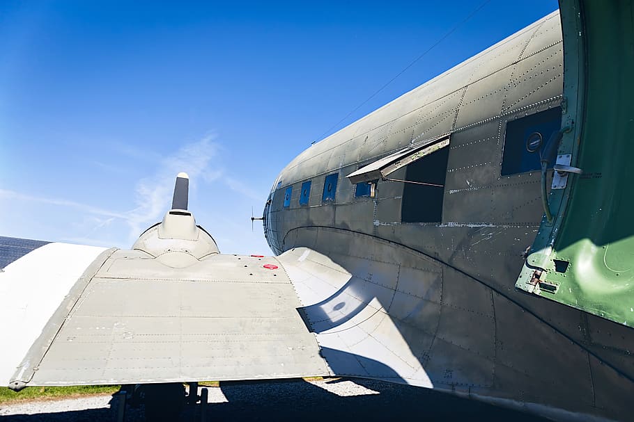 c-47, snafu, d-day, normandía, dc-3, avión, histórico, aviación, viejo, transporte