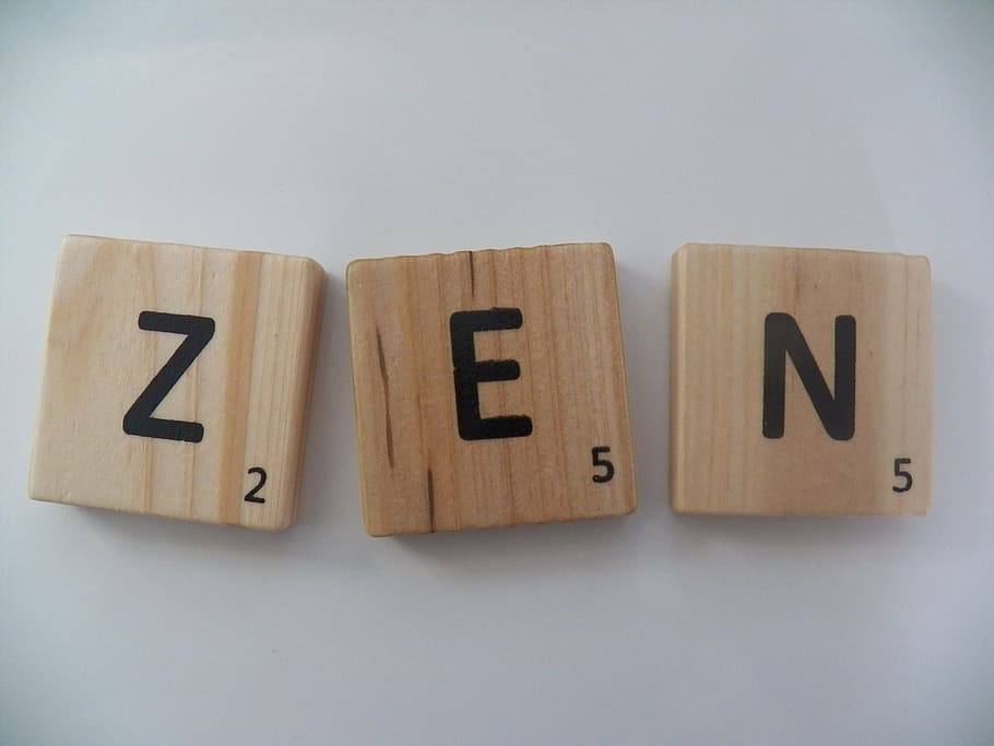 zen text, zen, letters, text, pieces, alphabet, scrabble, toy block, capital letter, indoors