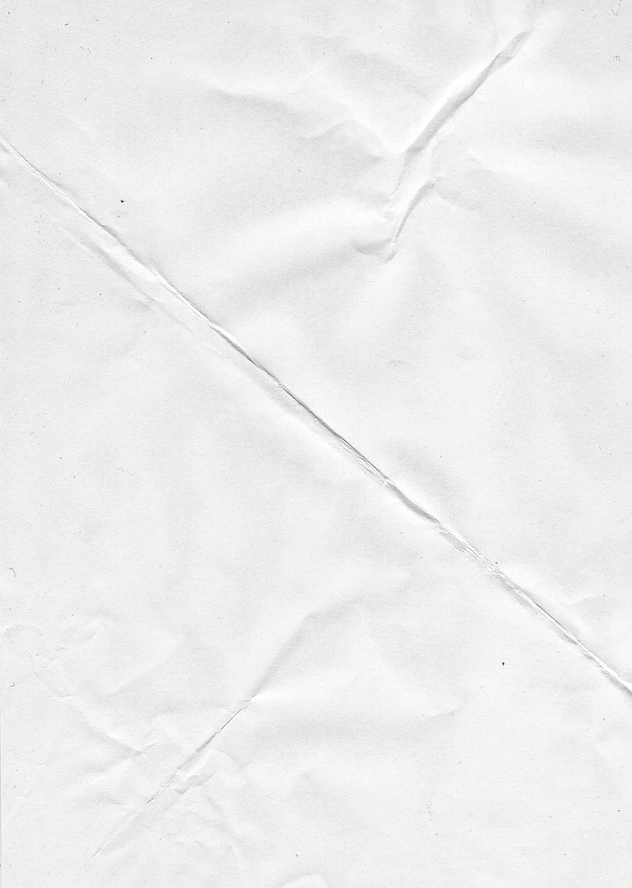white printer paper, paper, crease, creased, texture, crumple, crumpled, wrinkled, waste paper, document