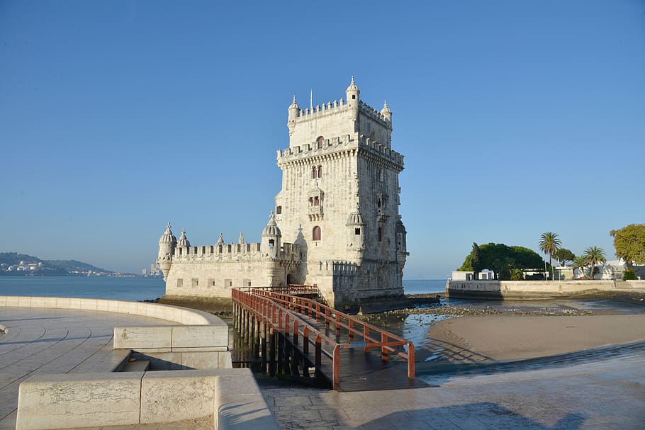 portugal, lisbon, belem, places of interest, architecture, sky, water, built structure, building exterior, the past