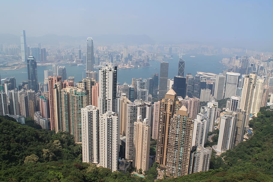 Hong Kong, City, Skyline, hong kong skyline, asia, building, urban, architecture, metropolis, hongkong