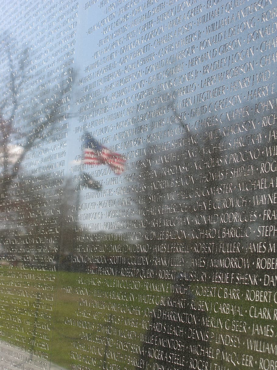 memorial de vietnam, washington, memorial, vietnam, corriente continua, guerra, monumento, veterano, estadounidense, soldado