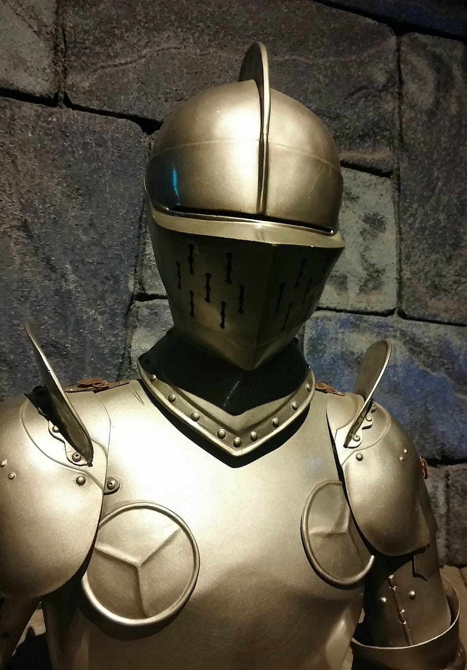 suit of armour, medieval, king arthur, helmet, jousting, knight, castle, knight - Person, suit of Armor, work Helmet