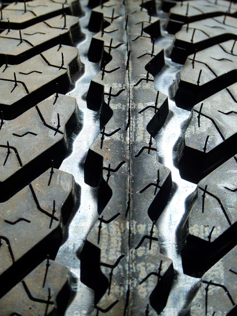 pneus de automóvel, carro, pneu, roda, borracha, piso, quadro completo, padrão, ninguém, natureza