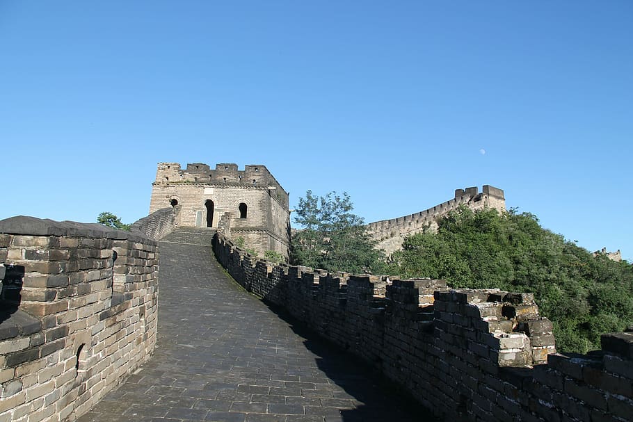 great, wall, china, the great wall, the great wall at mutianyu, if you are the one, blue sky and white clouds, summer, mutianyu, beijing