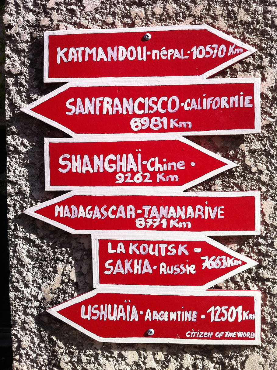 travel, direction, destination, panel, san francisco, madagascar, text, communication, western script, sign