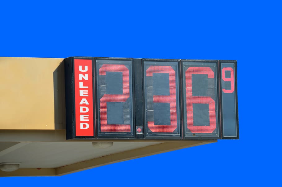gas price, sign, fuel, unleaded, isolated background, gasoline, gas, price, petrol, oil