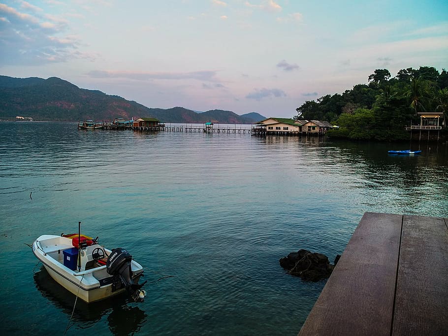 boat, water, sea, island, koh chang, thailand, travel, adventure, paradise, sundown