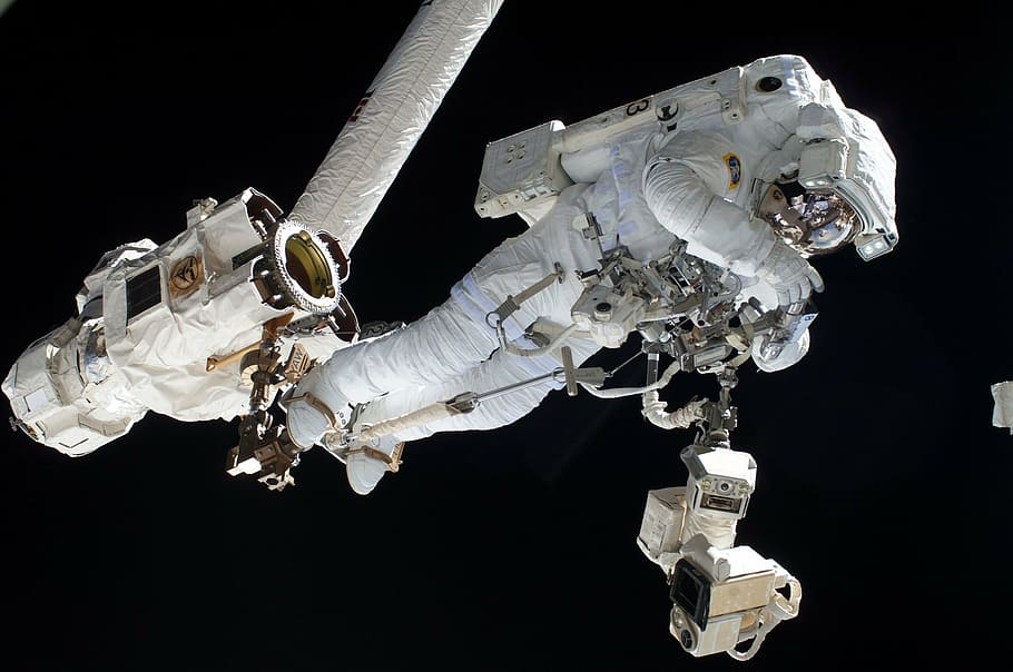 astronot, memperbaiki, mesin, ruang, misi, kosmos, stasiun ruang angkasa internasional, iss, peralatan, teknologi