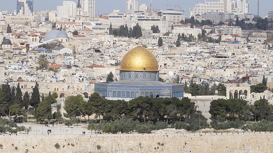 dome, rock, Jerusalem, City, Temple, Temple, Israel, city, temple, israel, landmark, culture