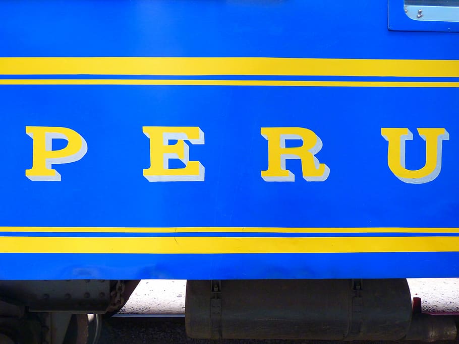 train, railway station, platform, rail tickets, andean railway, perurail, peru, machu picchu, yellow, blue