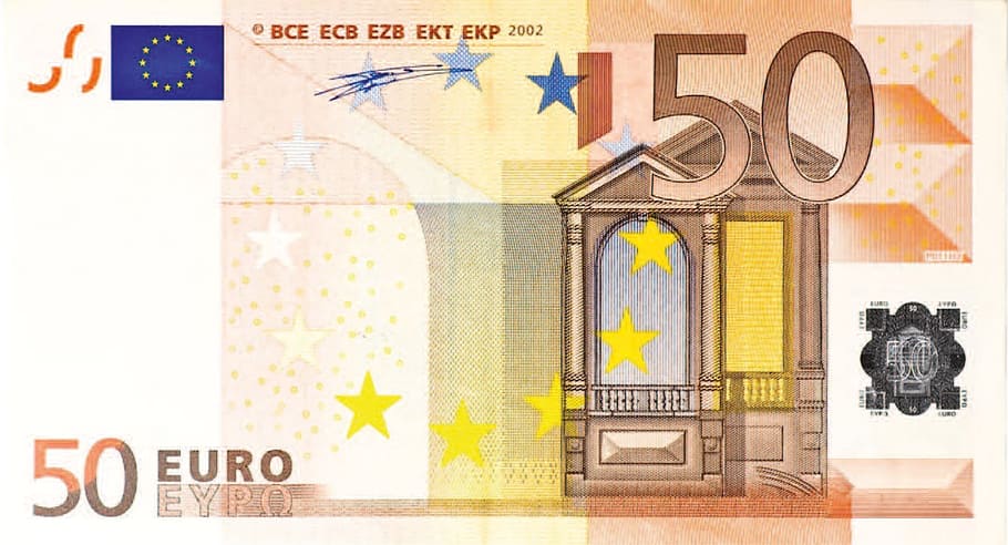 50 notas, nota de dólar, 50 euros, dinheiro, notas, finanças, negócios, moeda, papel-moeda, riqueza