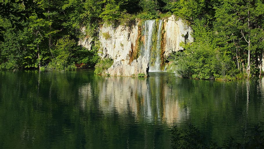 croatia, places of interest, waterfalls, plitvice lakes, waters, holiday, winnetou, national park, summer, water