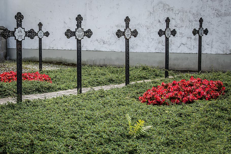 Cross, Cemetery, Grave, Mourning, Graves, cemetery, grave, last calm, tombstone, iron cross, flower