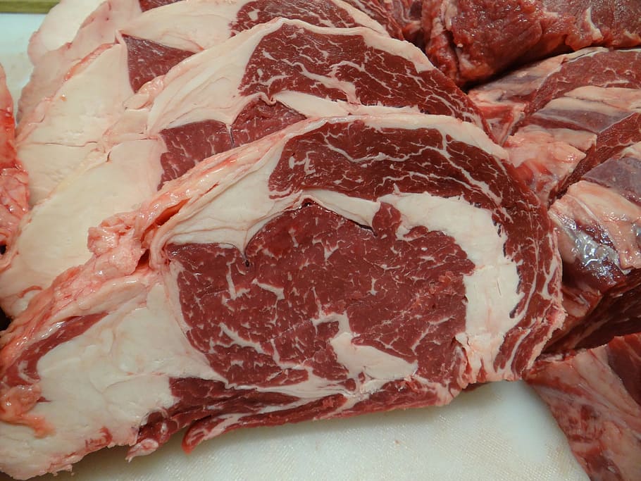Beef, Ribeye, Steak, Food, Meat, Butcher, ribeye, steak, barbecue, protein, raw Food
