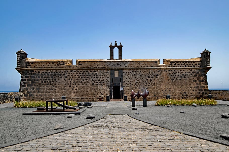 castillo de san josé, arrecife, lanzarote, kepulauan canary, spanyol, afrika, benteng, kastil, museum, tempat-tempat menarik