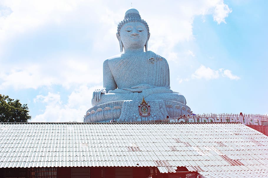 Big Buddha, Thailand, Phuket, Buddhism, statue, big, temple, travel, sculpture, religion